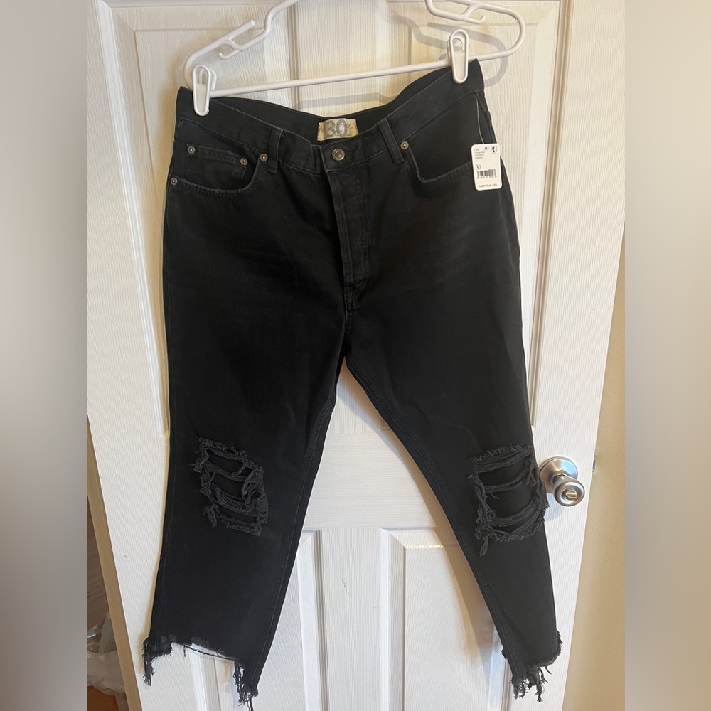 We The Free | NWT Distressed Washed Black Jeans